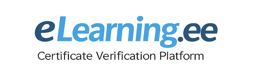 eLearning certificate verification service